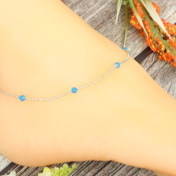 "Elegant Handmade Anklet – Delicate Jewelry for Women, MAR091352 - Picture 5 of 10
